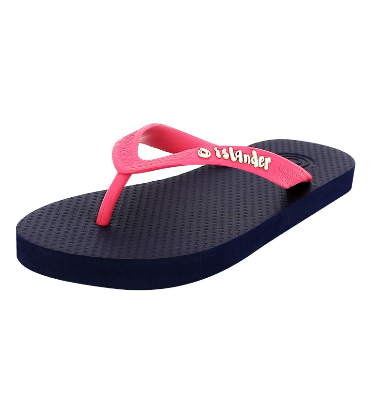 Islander Dark Blue and Hot Pink